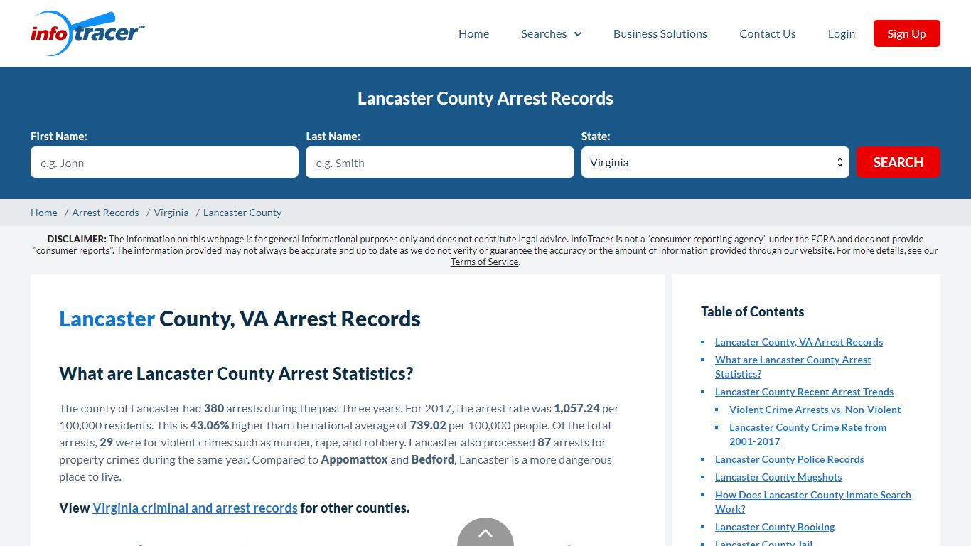 Lancaster County, VA Arrests, Mugshots & Jail Records - InfoTracer