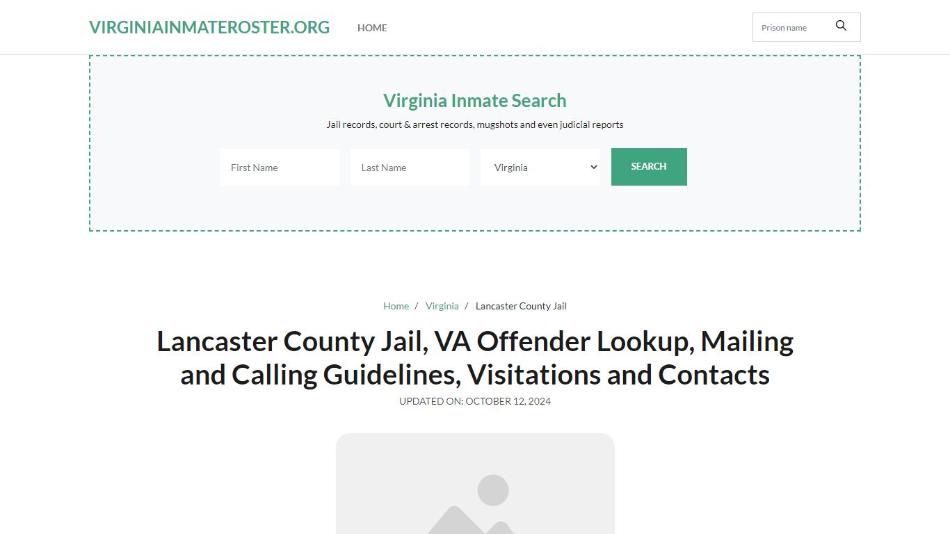 Lancaster County Jail - Virginia Inmate Roster